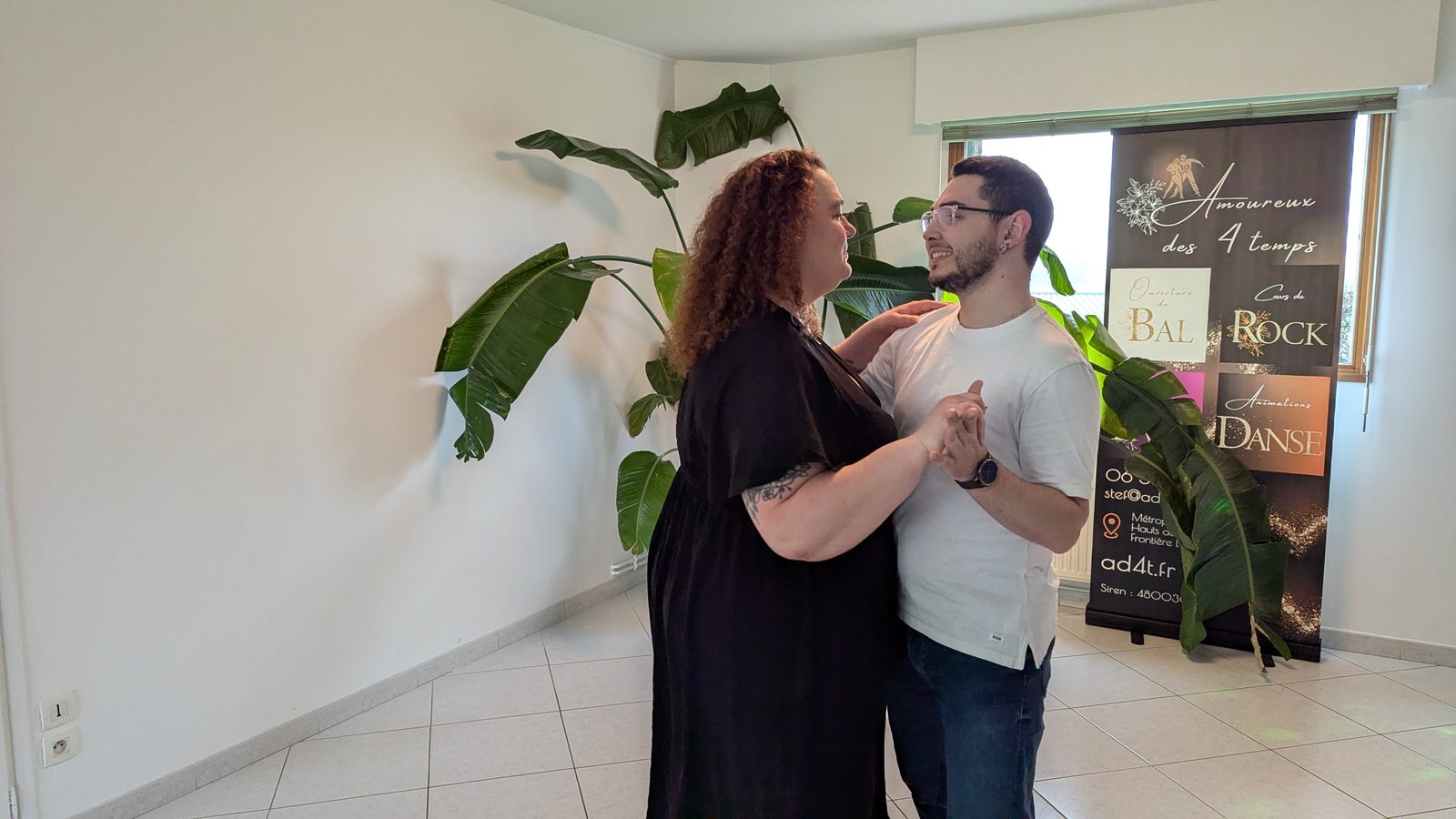 Répétition d'ouverture de bal dans le studio AD4T, métropole lilloise